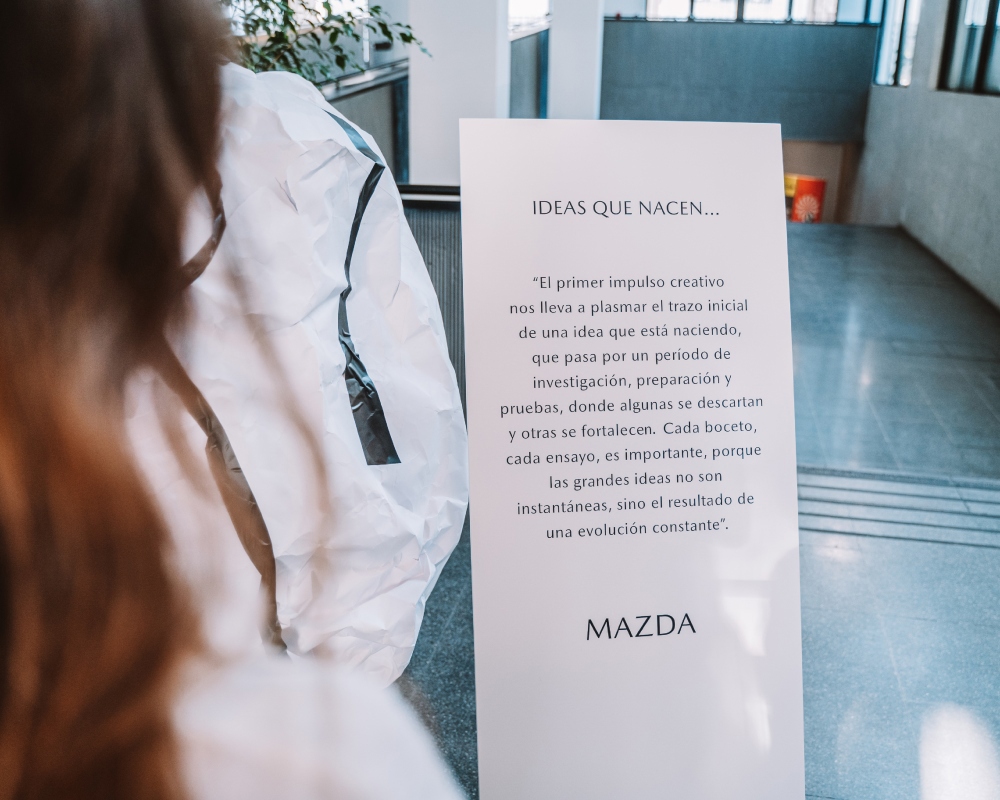 Mazda Chile Diseño mensajes evento