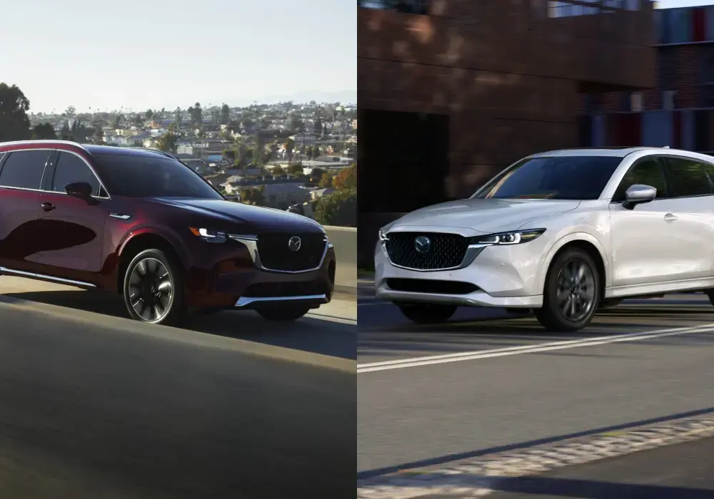 Mazda CX-90 y CX-5: diferencias entre SUV familiar y SUV híbrido para ciudad y viajes largos.